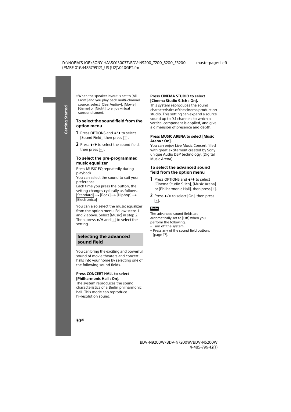Sony BDV-N7200W User Manual | Page 30 / 84