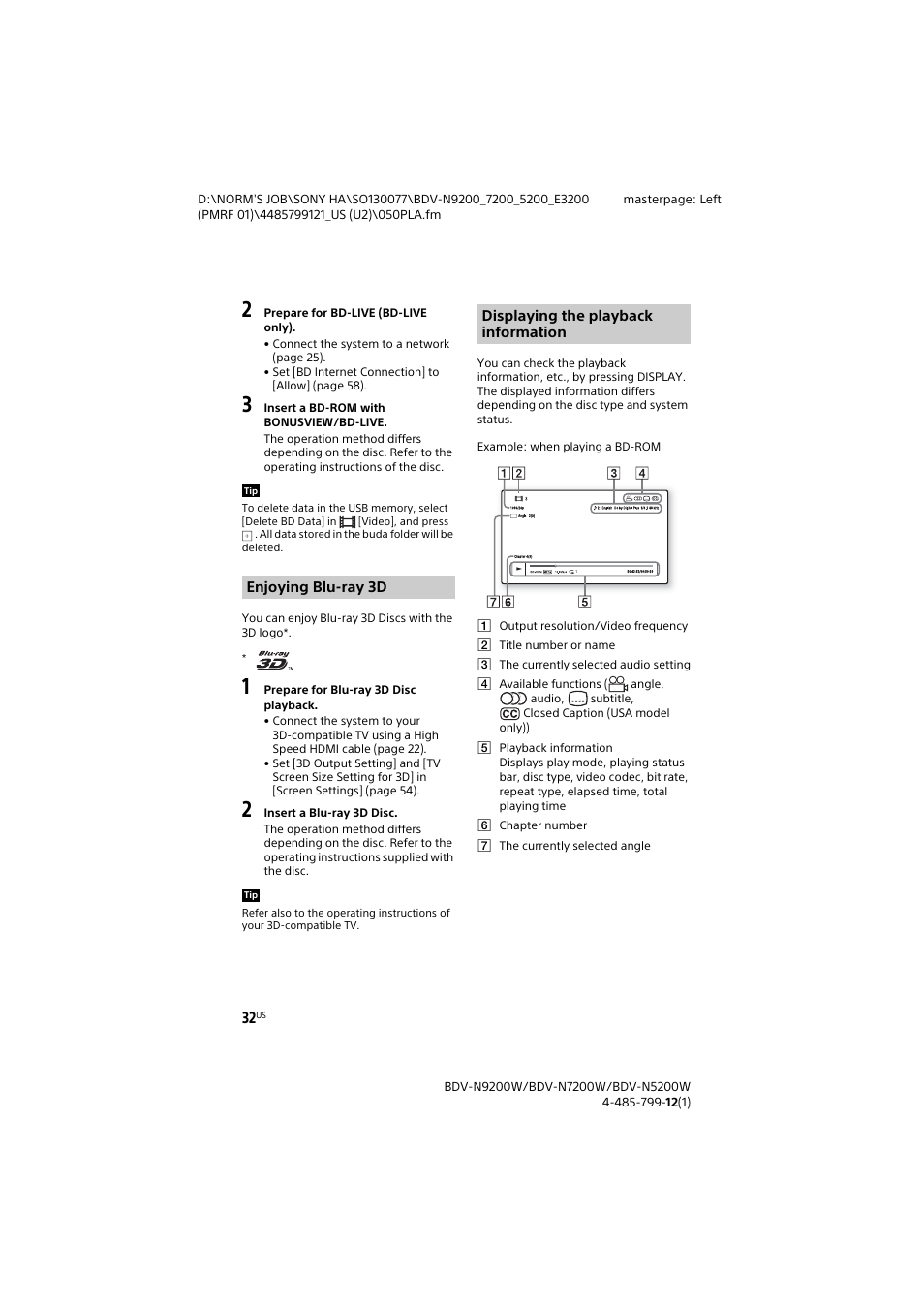 Sony BDV-N7200W User Manual | Page 32 / 84