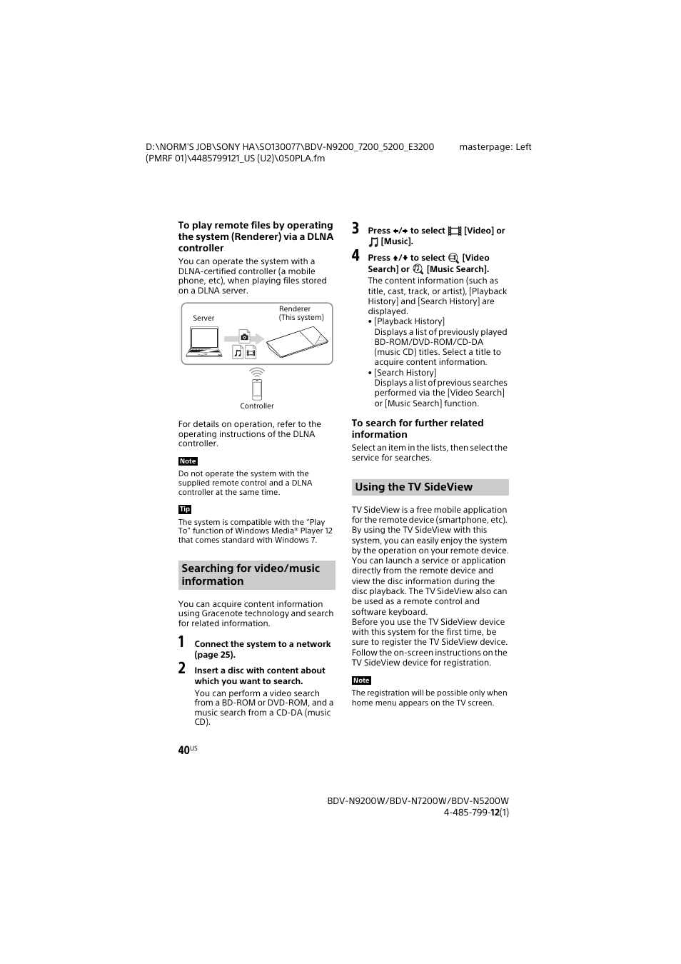 Sony BDV-N7200W User Manual | Page 40 / 84