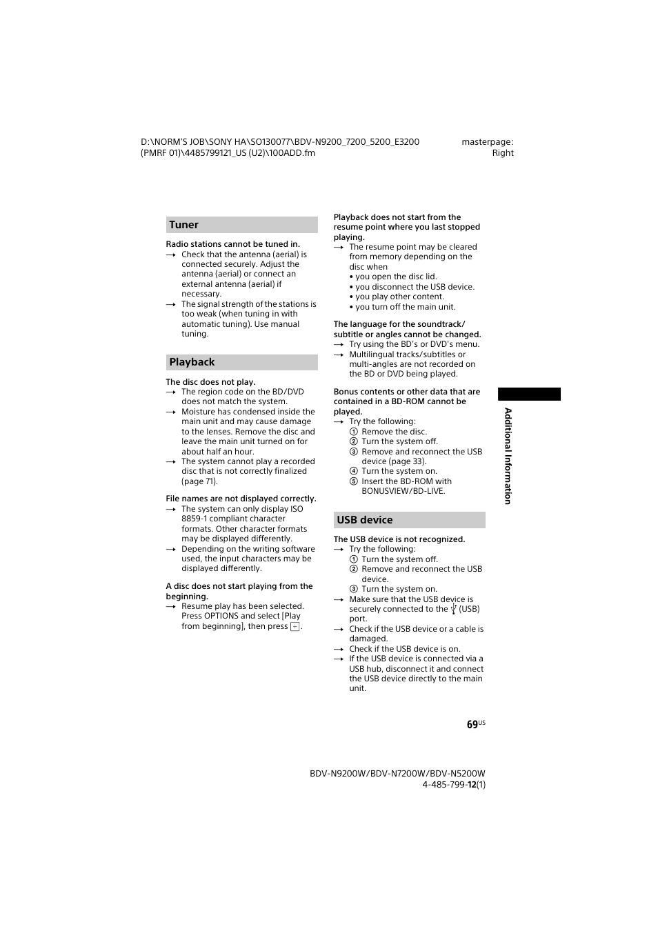 Sony BDV-N7200W User Manual | Page 69 / 84