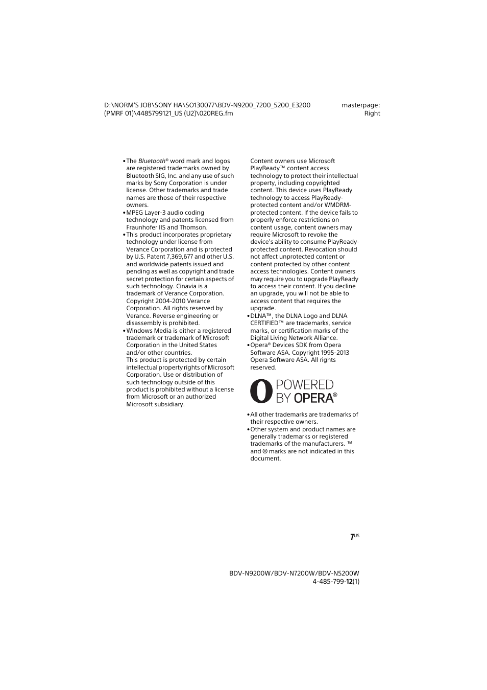 Sony BDV-N7200W User Manual | Page 7 / 84