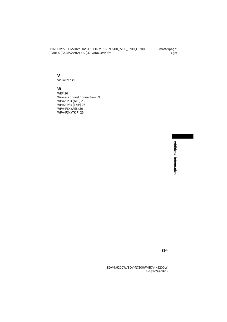 Sony BDV-N7200W User Manual | Page 81 / 84