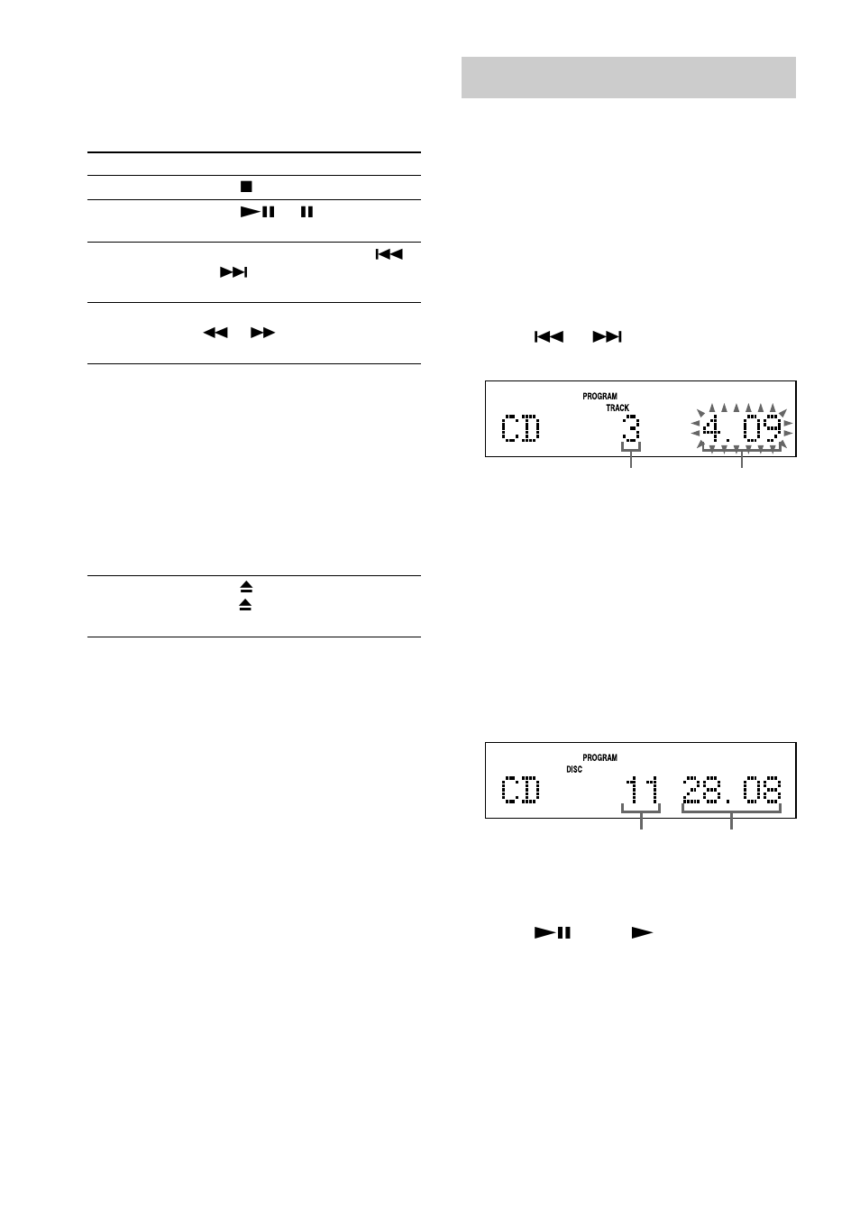 Programing cd tracks, Program play | Sony HCD-EX5 User Manual | Page 10 / 28