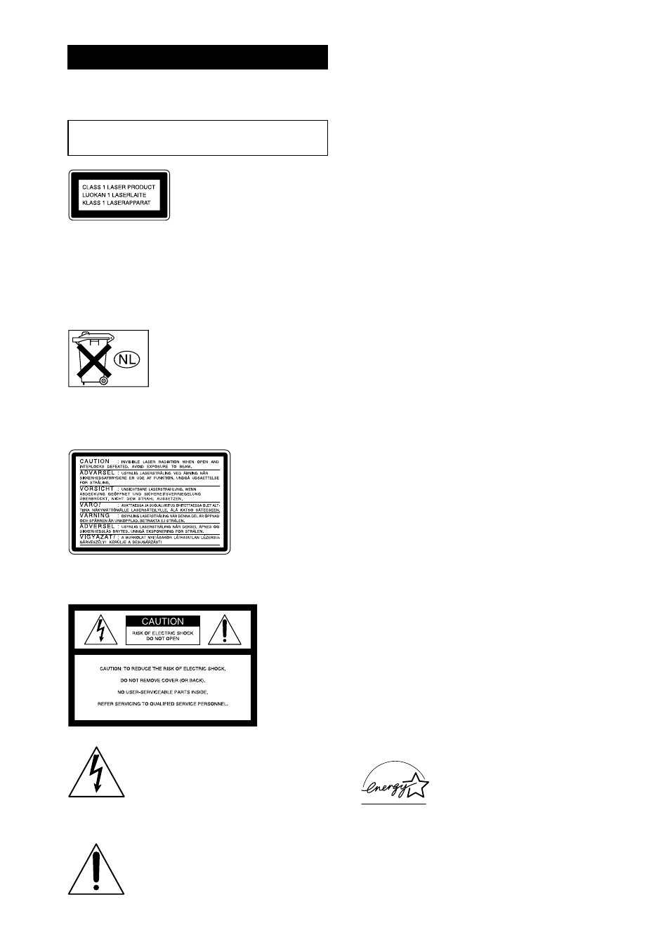 Warning | Sony HCD-EX5 User Manual | Page 2 / 28