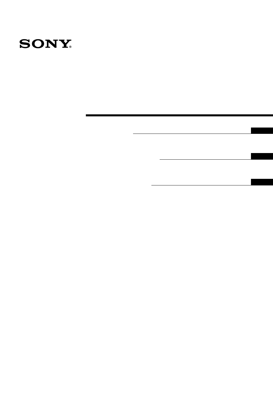 Sony SDM-S94 User Manual | 16 pages