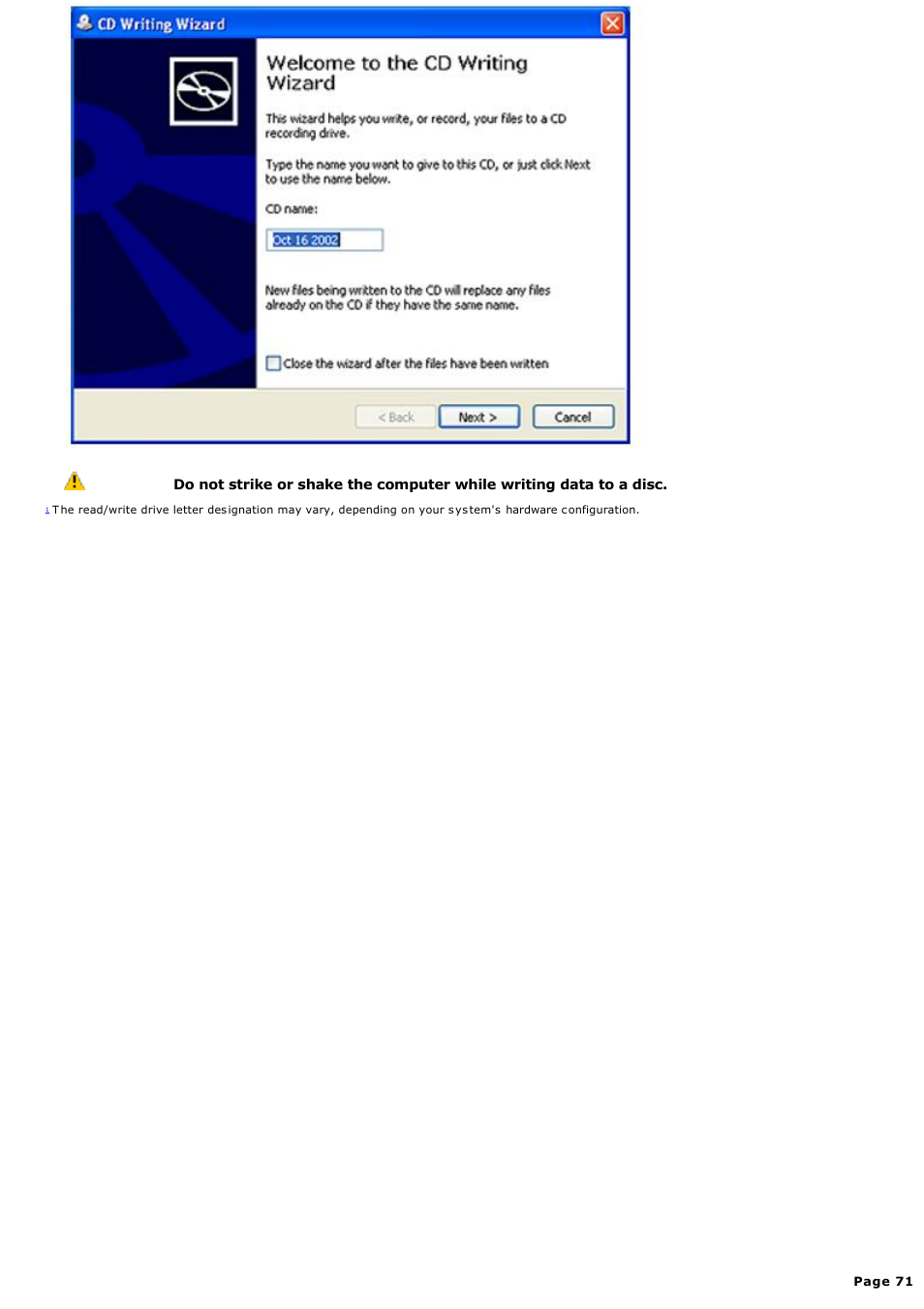 Sony PCG-Z1VAP User Manual | Page 71 / 170