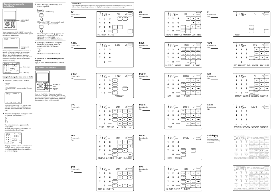 Su am learn ng, Su am, Enter | Sony RM-AX4000 User Manual | Page 2 / 2