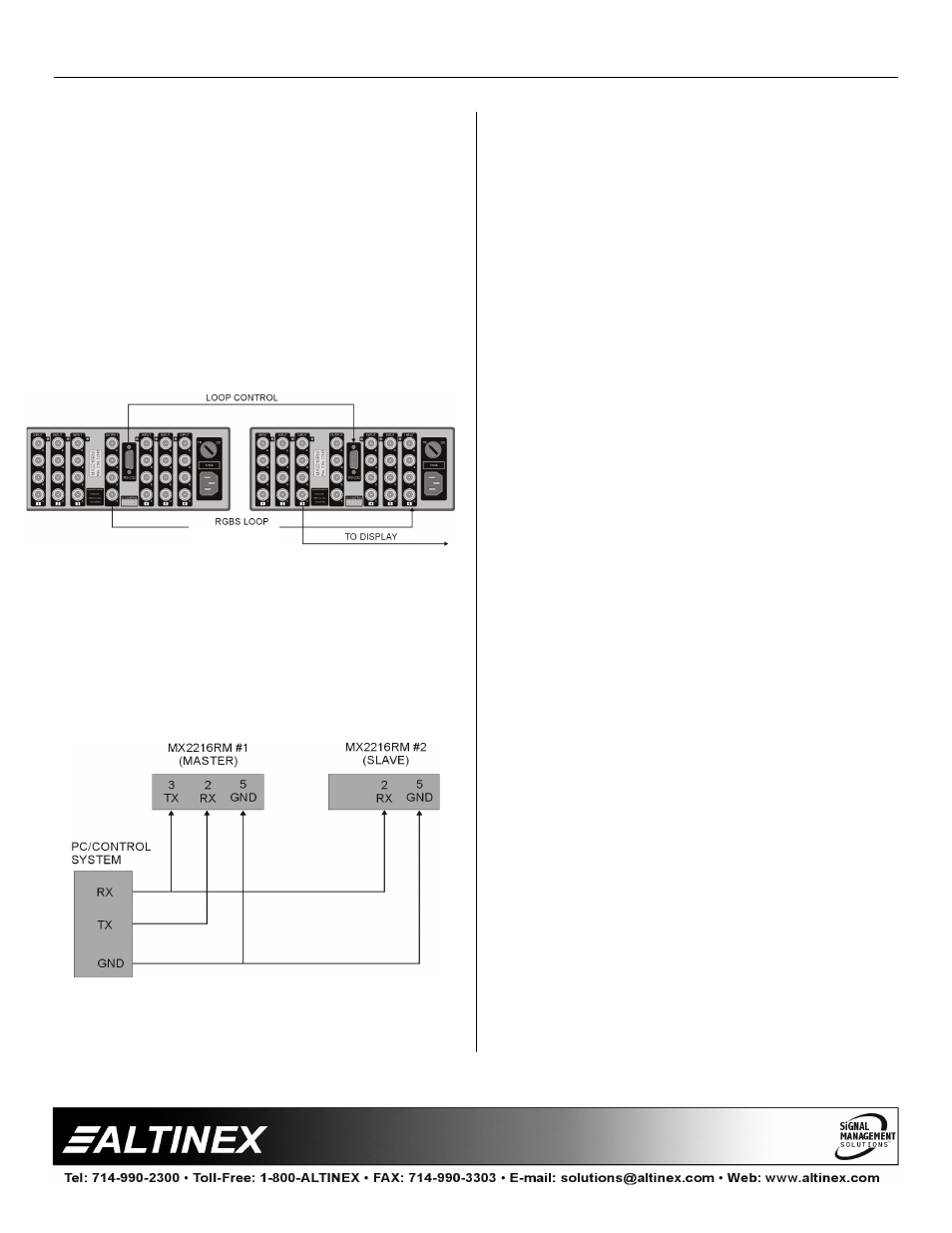 Switchers | Altinex MX2216RM User Manual | Page 11 / 14