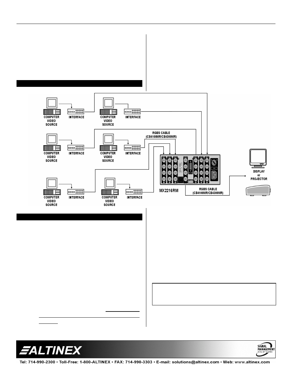 Switchers | Altinex MX2216RM User Manual | Page 7 / 14