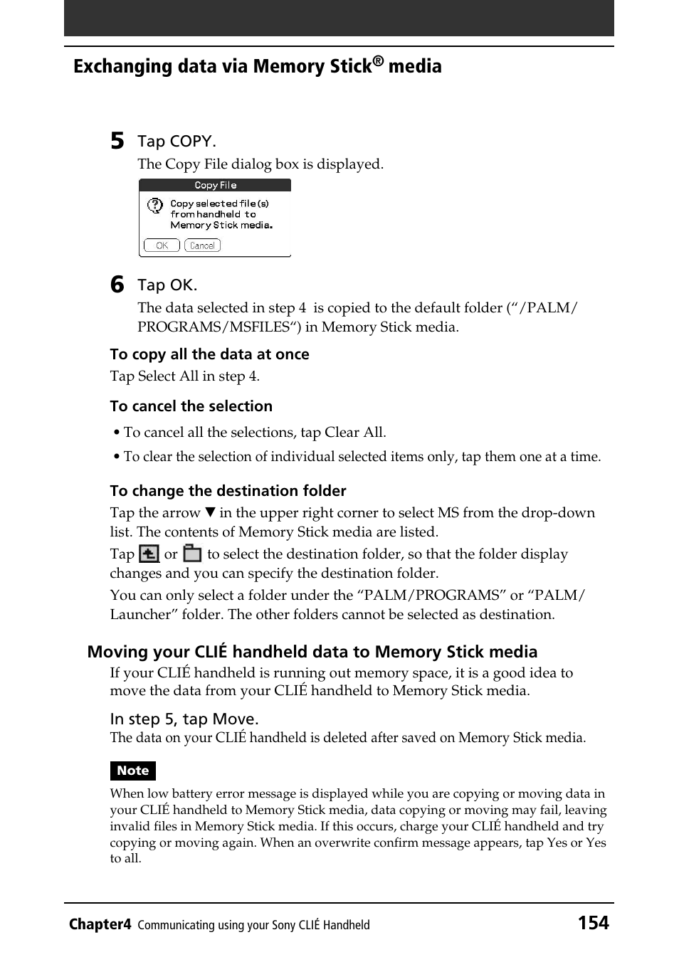 Media | Sony PEG-N760C User Manual | Page 154 / 232