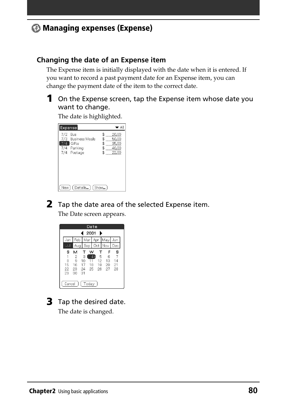 Sony PEG-N760C User Manual | Page 80 / 232