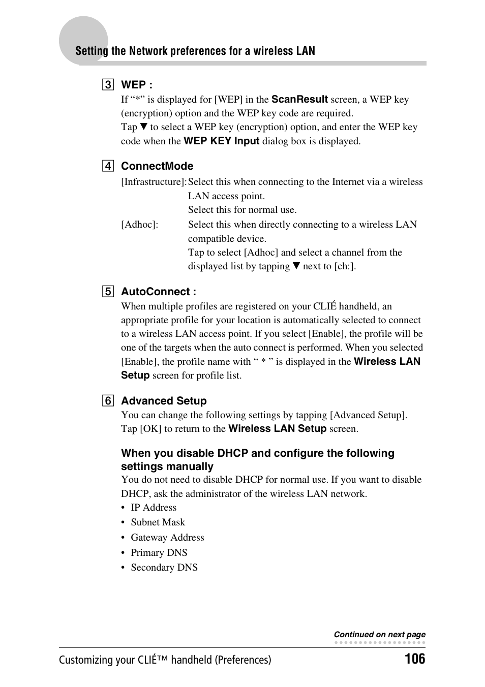 Sony PEG-TH55 User Manual | Page 106 / 231