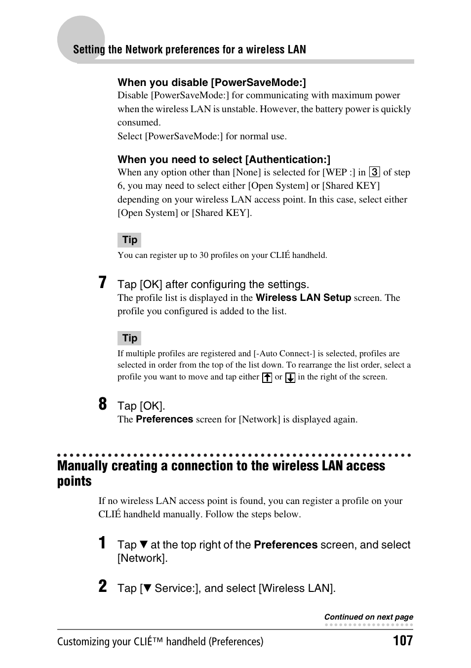 Sony PEG-TH55 User Manual | Page 107 / 231