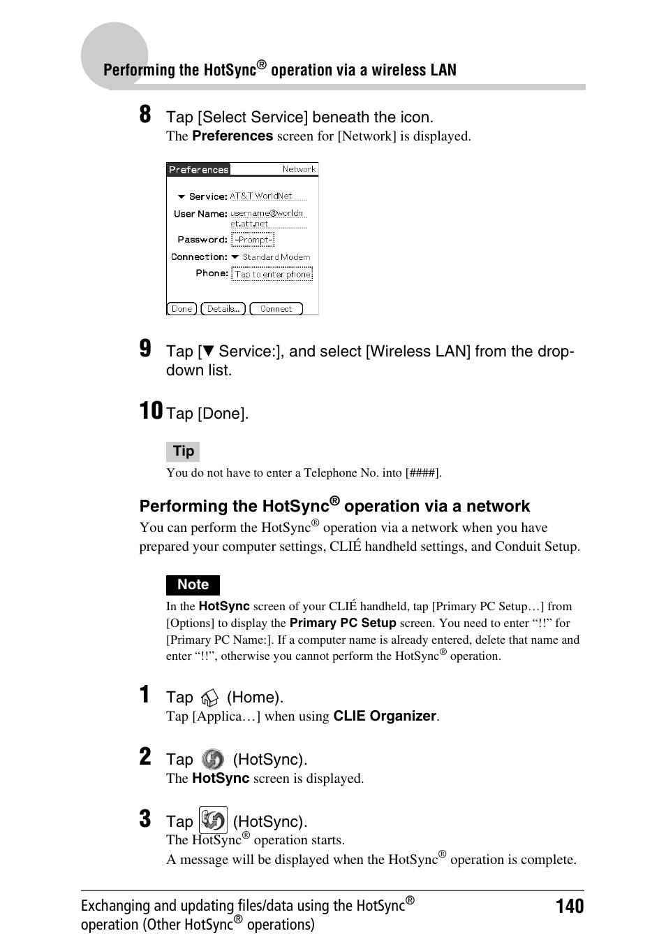 Sony PEG-TH55 User Manual | Page 140 / 231