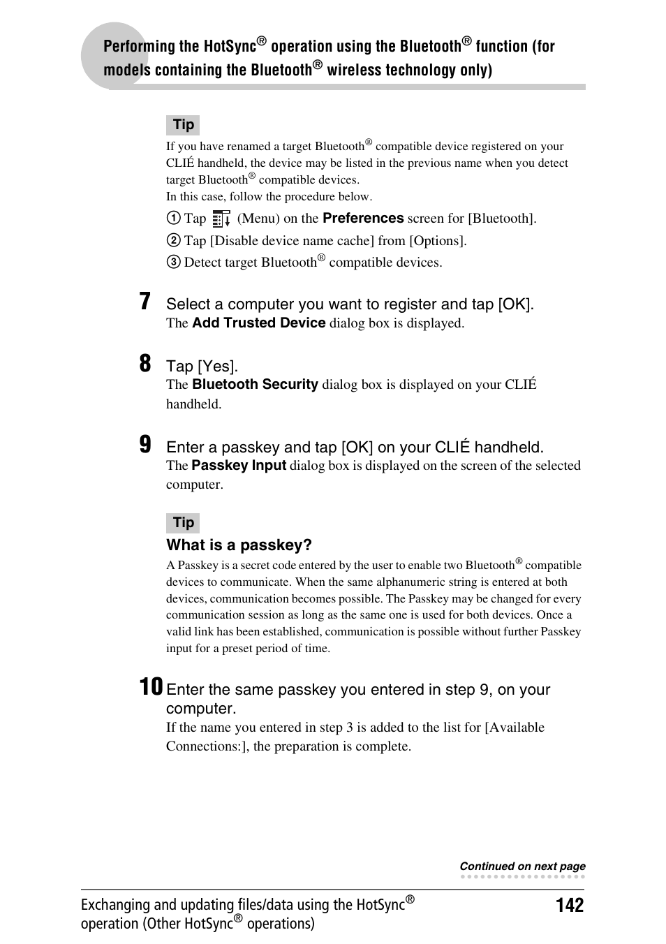 Sony PEG-TH55 User Manual | Page 142 / 231