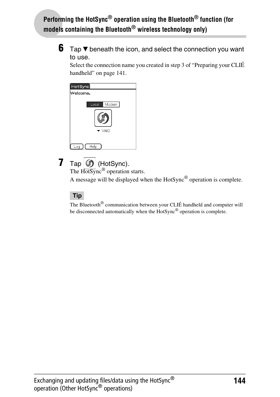 Sony PEG-TH55 User Manual | Page 144 / 231