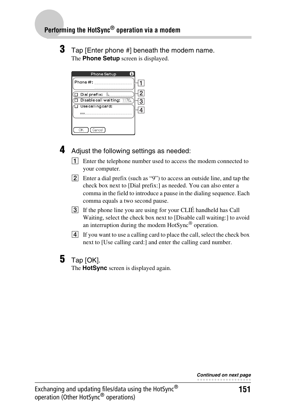 Sony PEG-TH55 User Manual | Page 151 / 231