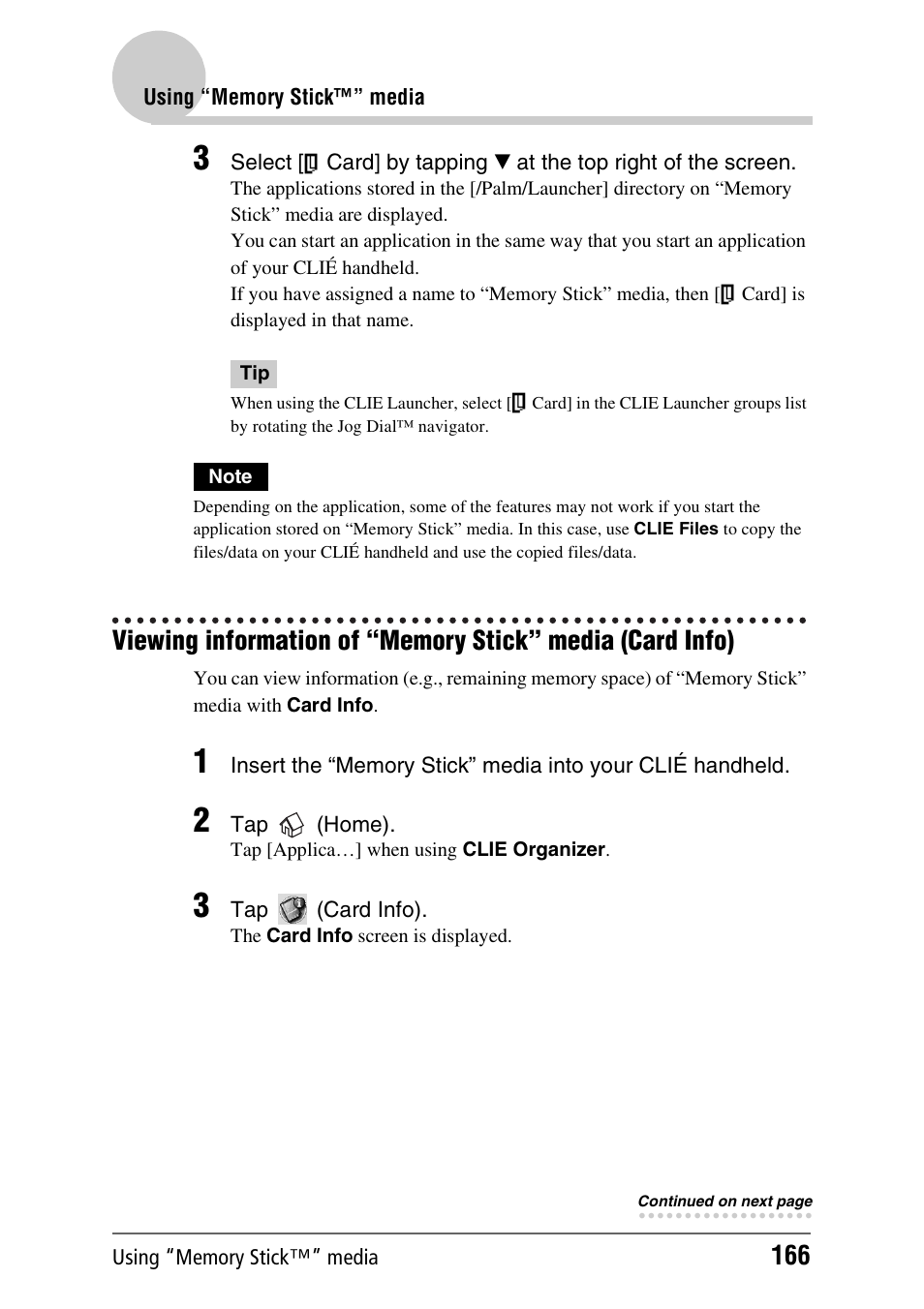 Sony PEG-TH55 User Manual | Page 166 / 231