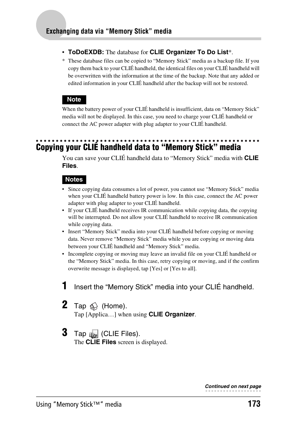 Sony PEG-TH55 User Manual | Page 173 / 231