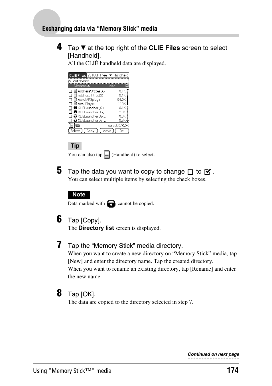 Sony PEG-TH55 User Manual | Page 174 / 231