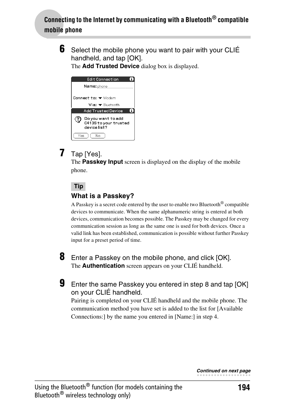 Sony PEG-TH55 User Manual | Page 194 / 231