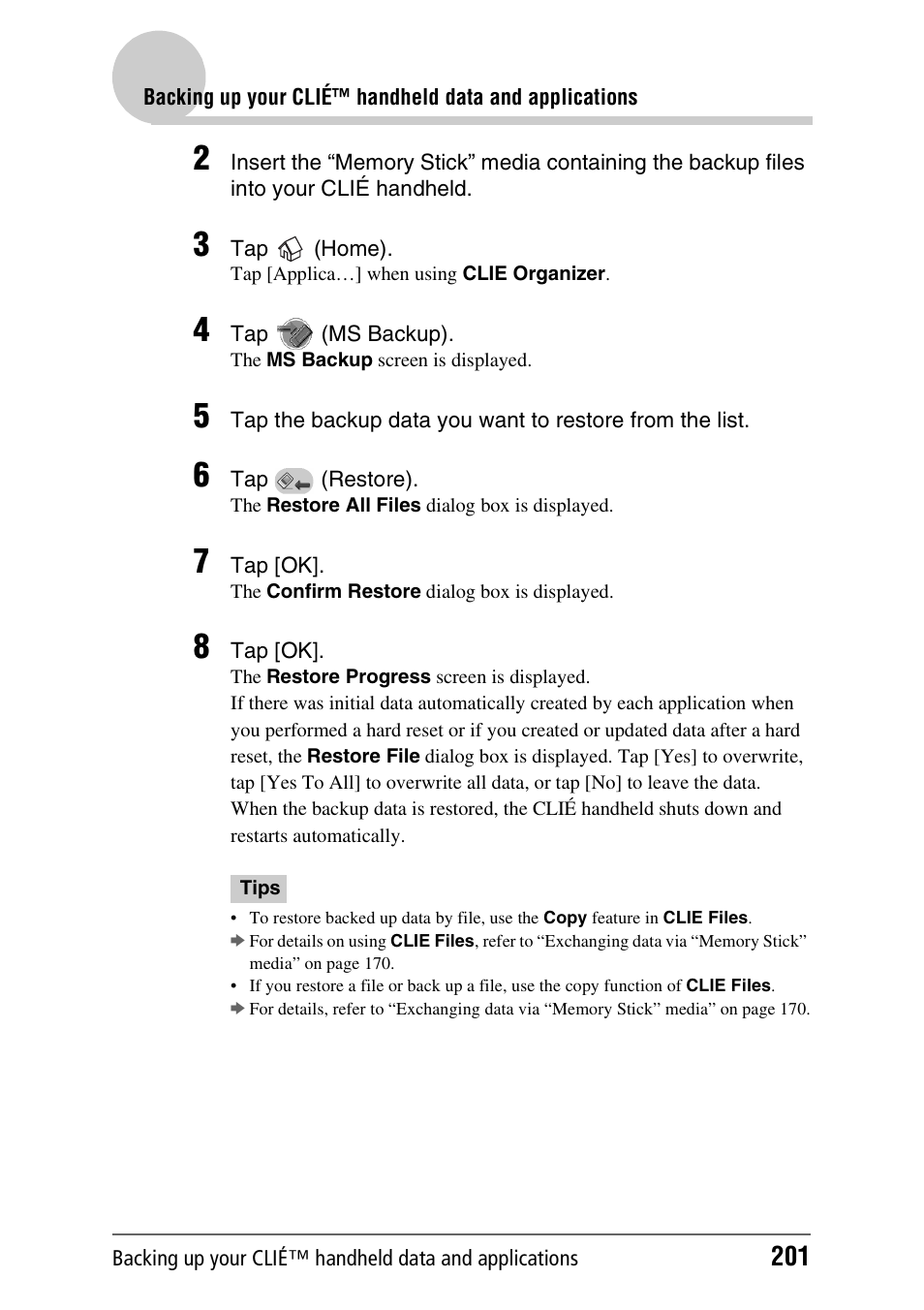 Sony PEG-TH55 User Manual | Page 201 / 231