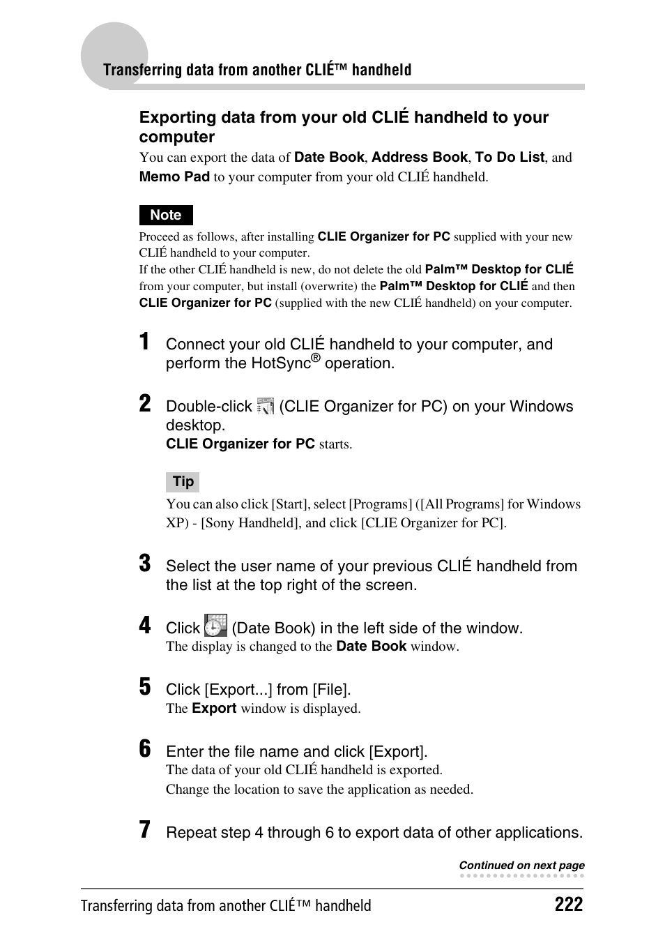 Sony PEG-TH55 User Manual | Page 222 / 231