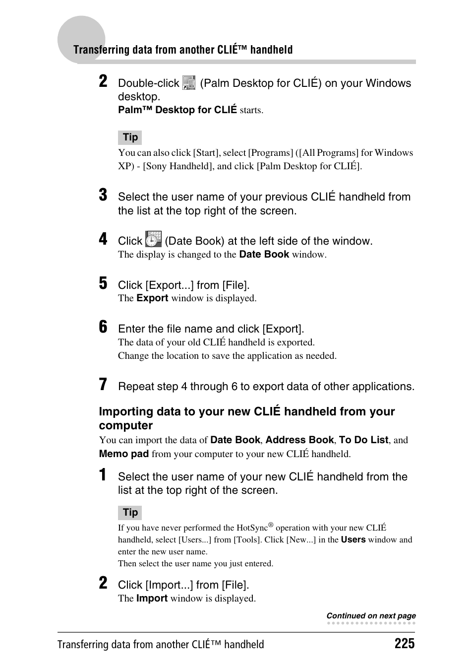 Sony PEG-TH55 User Manual | Page 225 / 231