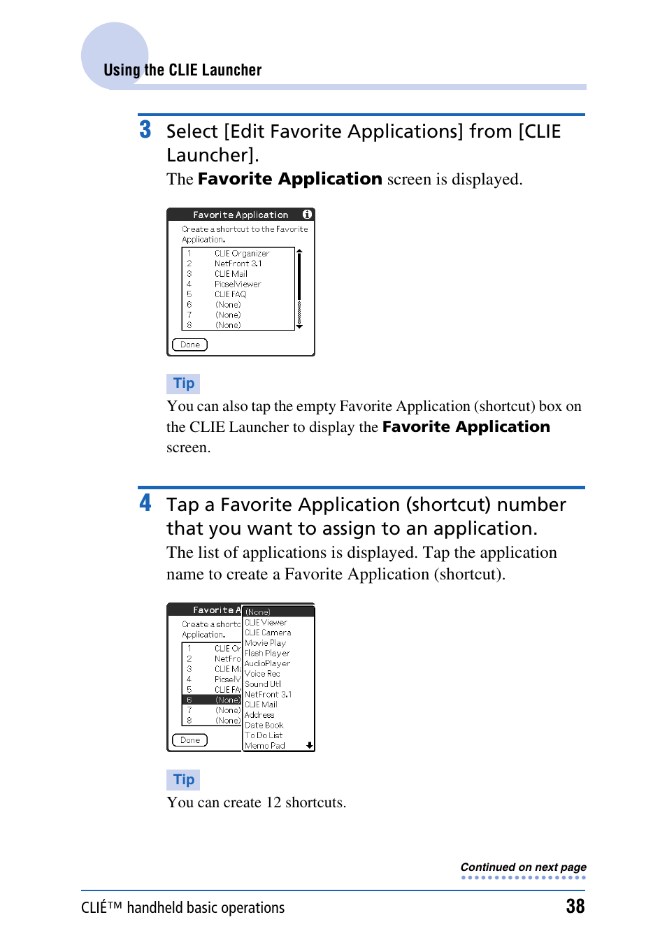Sony PEG-TH55 User Manual | Page 38 / 231