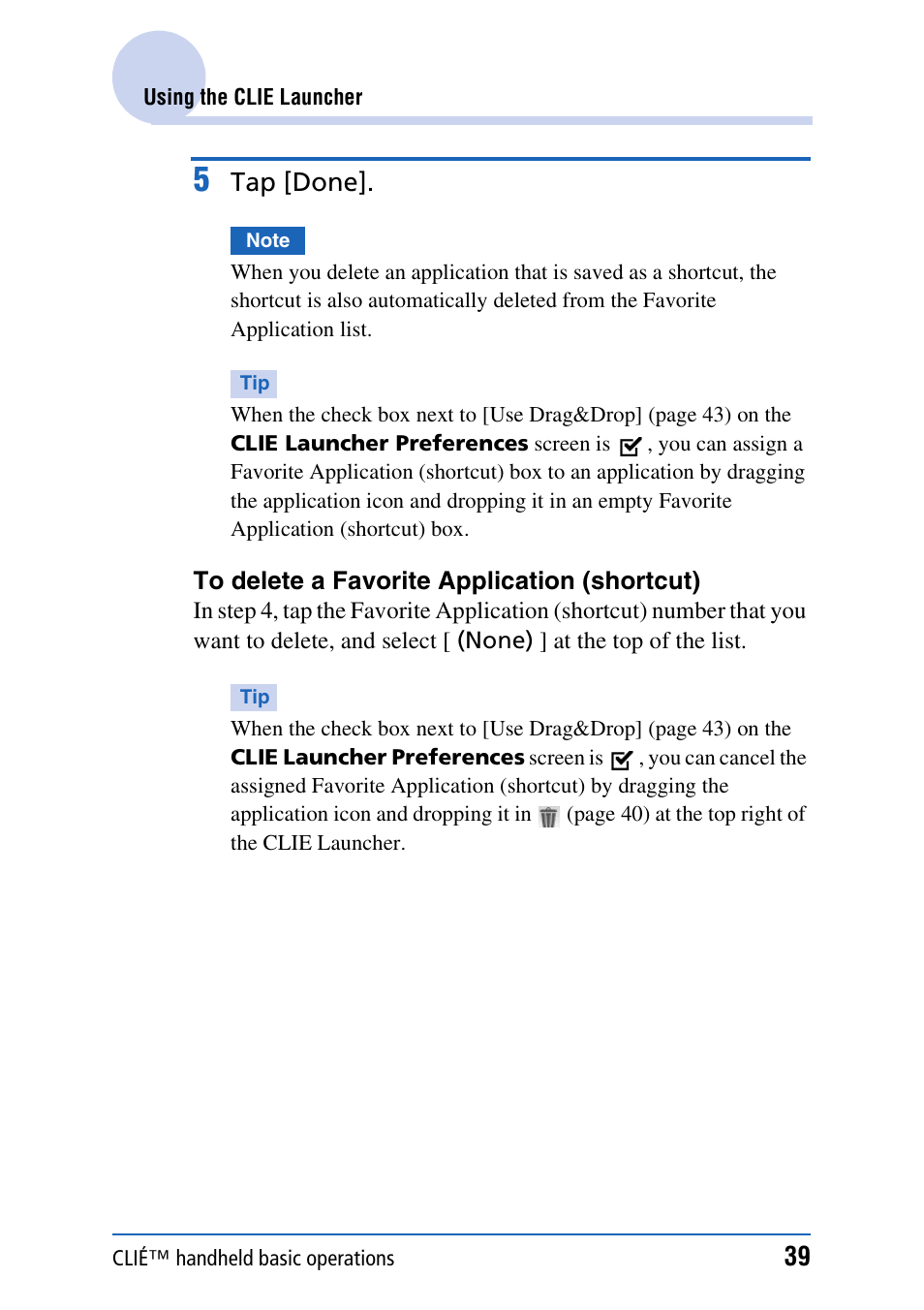 Tap [done | Sony PEG-TH55 User Manual | Page 39 / 231