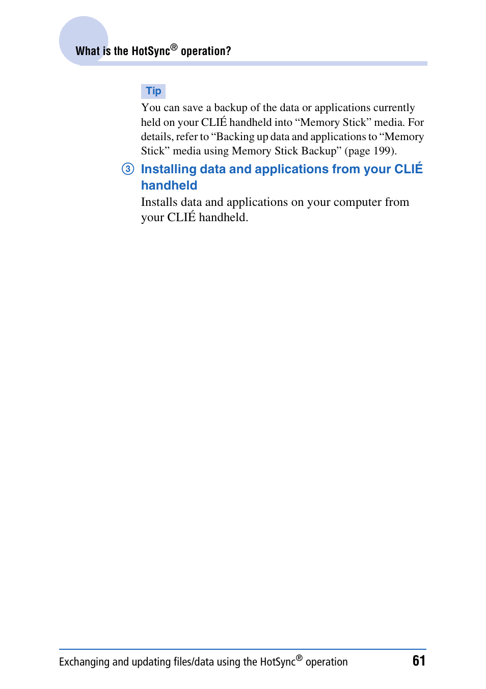 Sony PEG-TH55 User Manual | Page 61 / 231