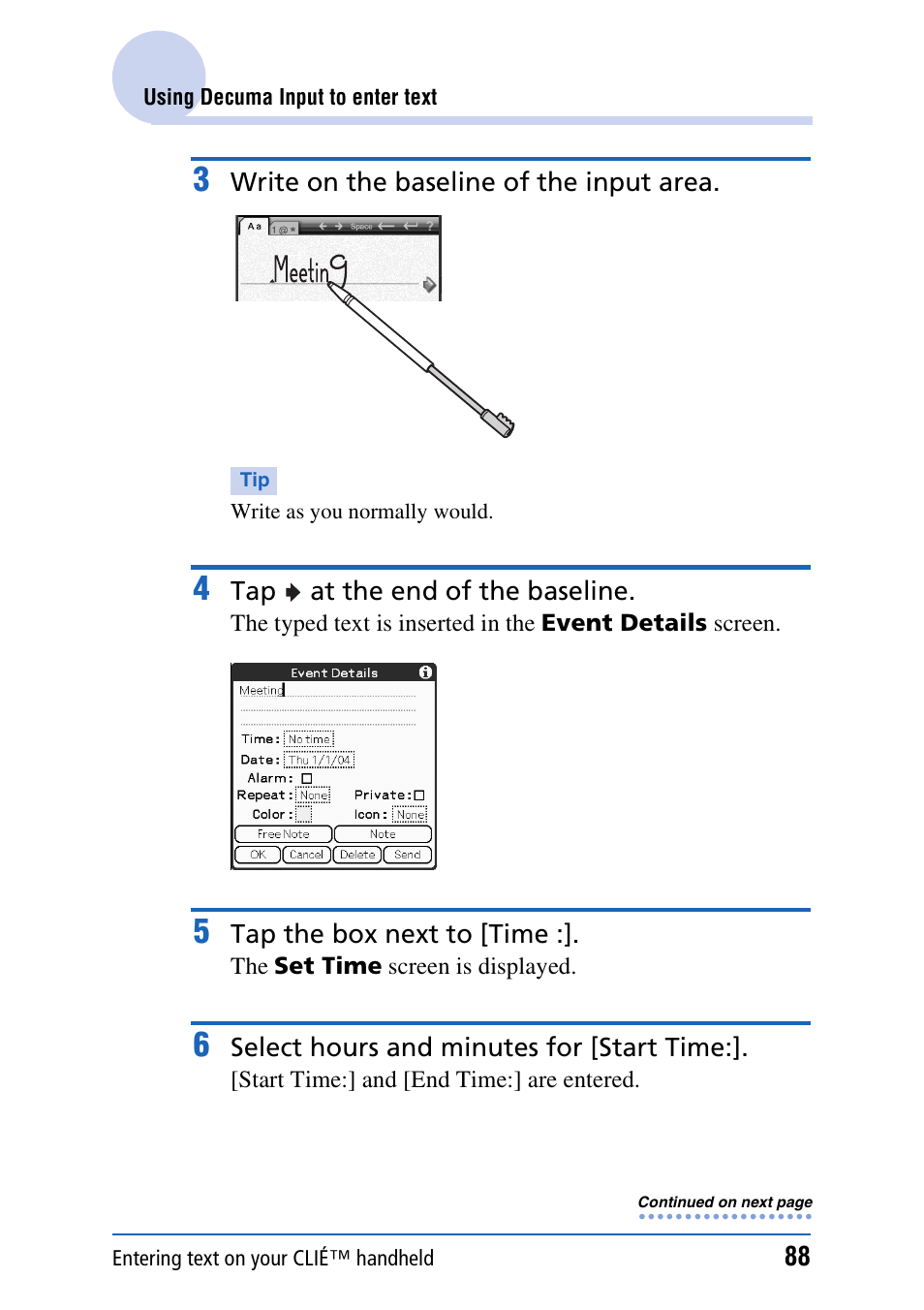 Sony PEG-TH55 User Manual | Page 88 / 231