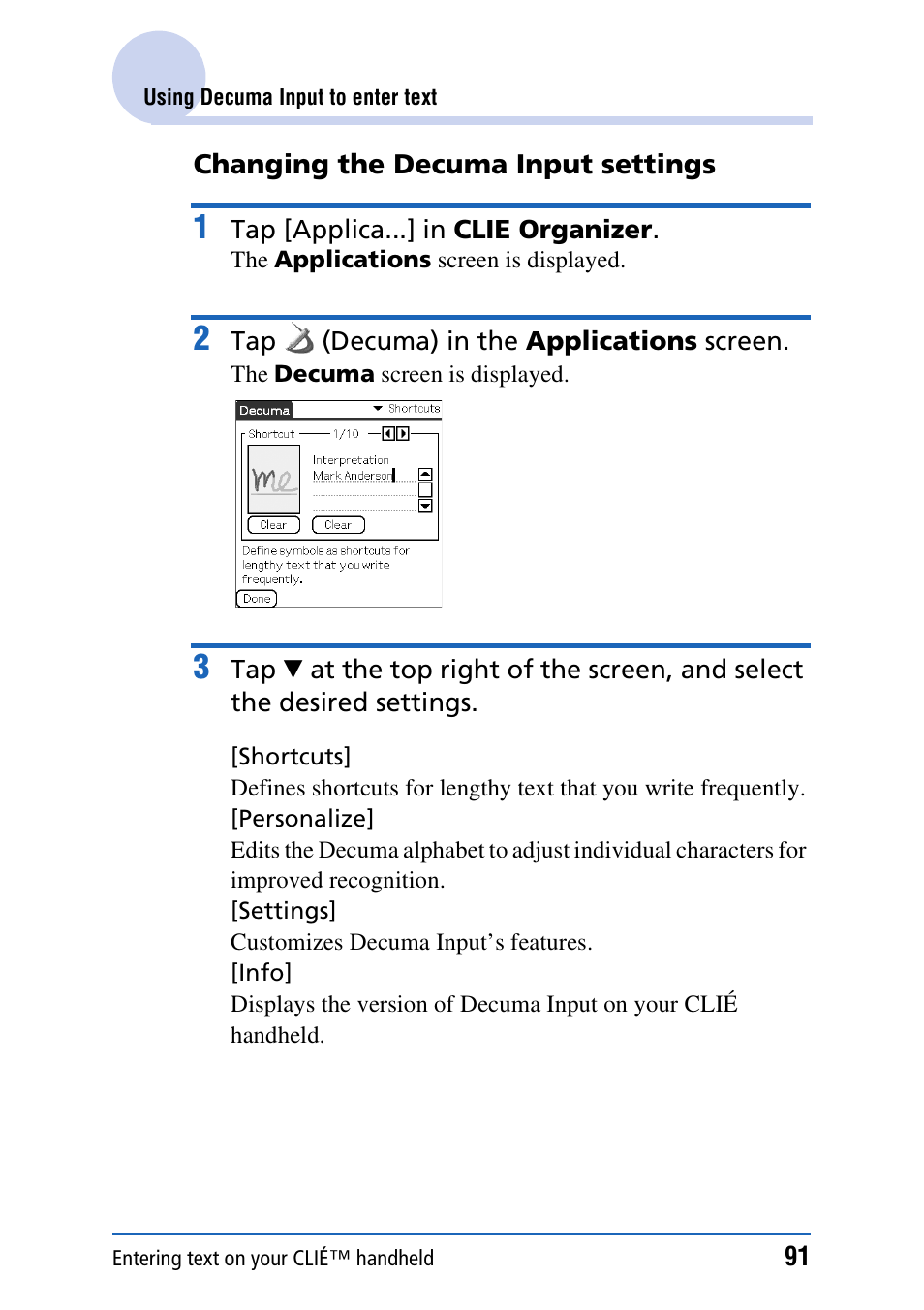 Sony PEG-TH55 User Manual | Page 91 / 231