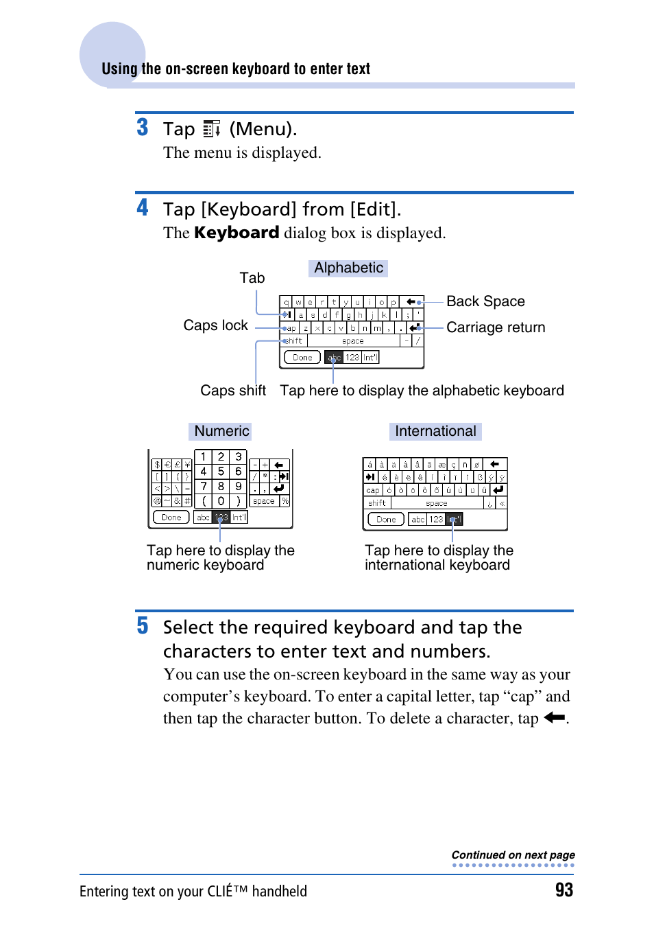 Sony PEG-TH55 User Manual | Page 93 / 231