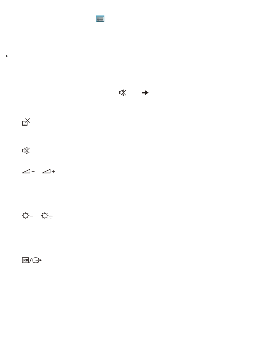 Combinations and functions with the fn key | Sony SVD1322BPXR User Manual | Page 201 / 273