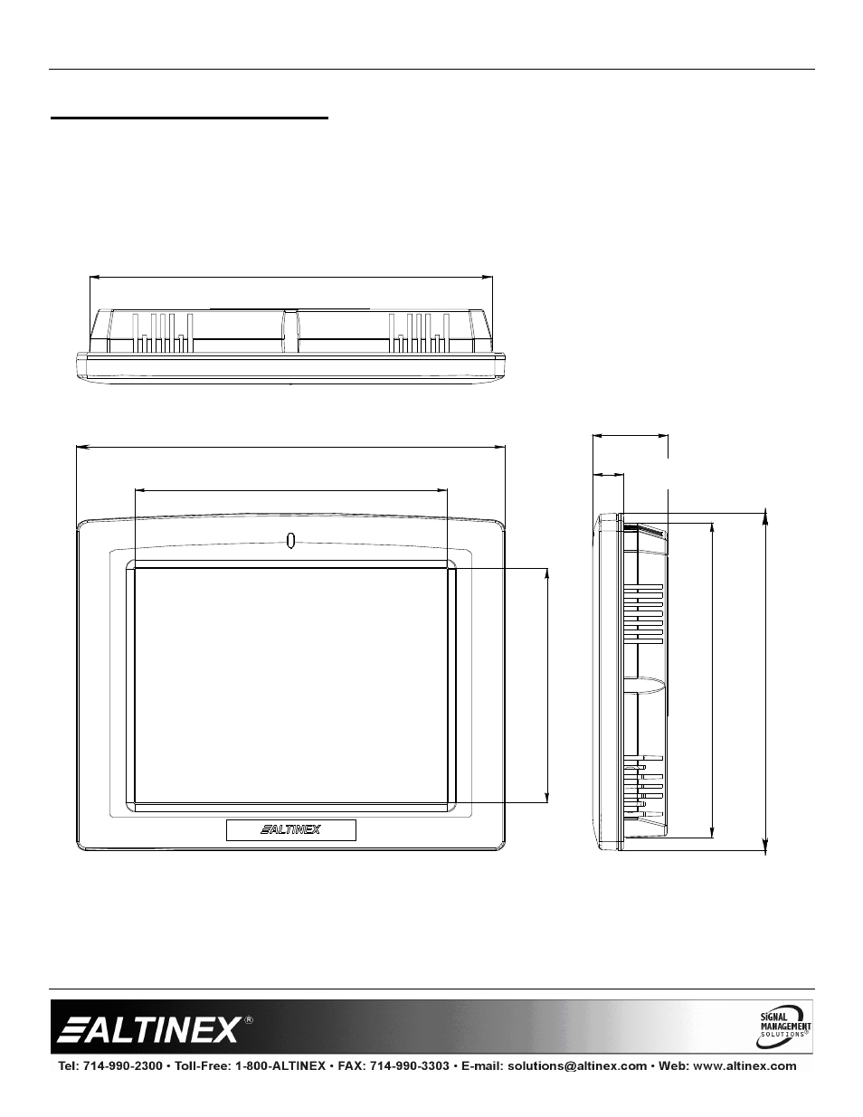 Special application | Altinex Touch Screen Controllers CP450 Series User Manual | Page 15 / 24