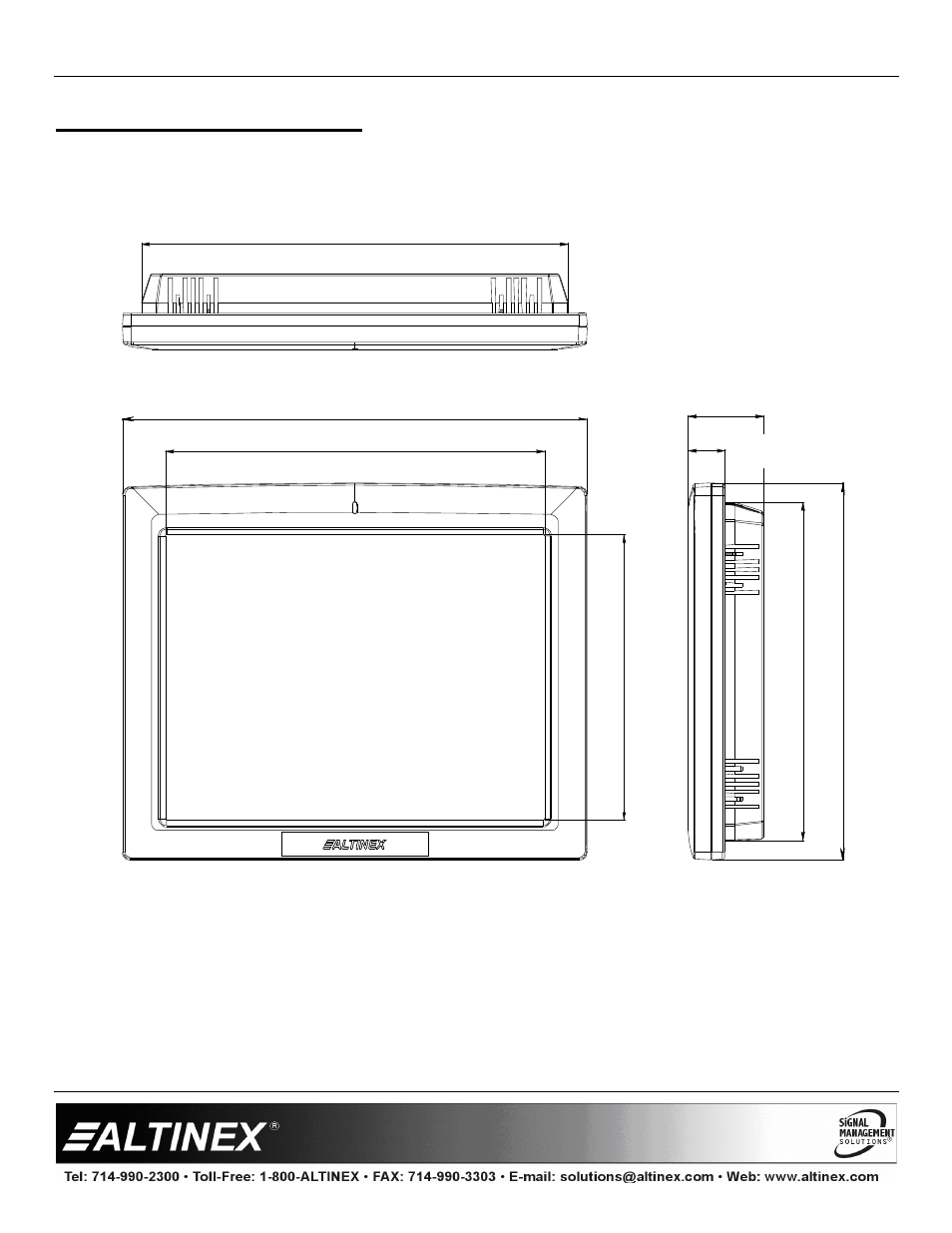 Special application | Altinex Touch Screen Controllers CP450 Series User Manual | Page 17 / 24