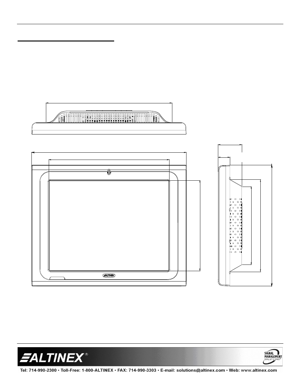 Special application | Altinex Touch Screen Controllers CP450 Series User Manual | Page 18 / 24
