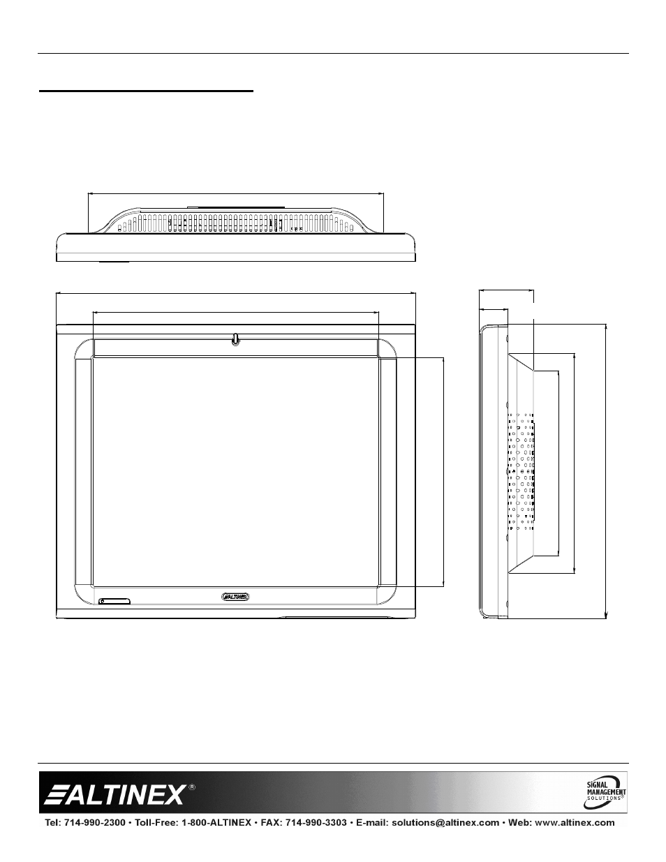 Special application | Altinex Touch Screen Controllers CP450 Series User Manual | Page 19 / 24