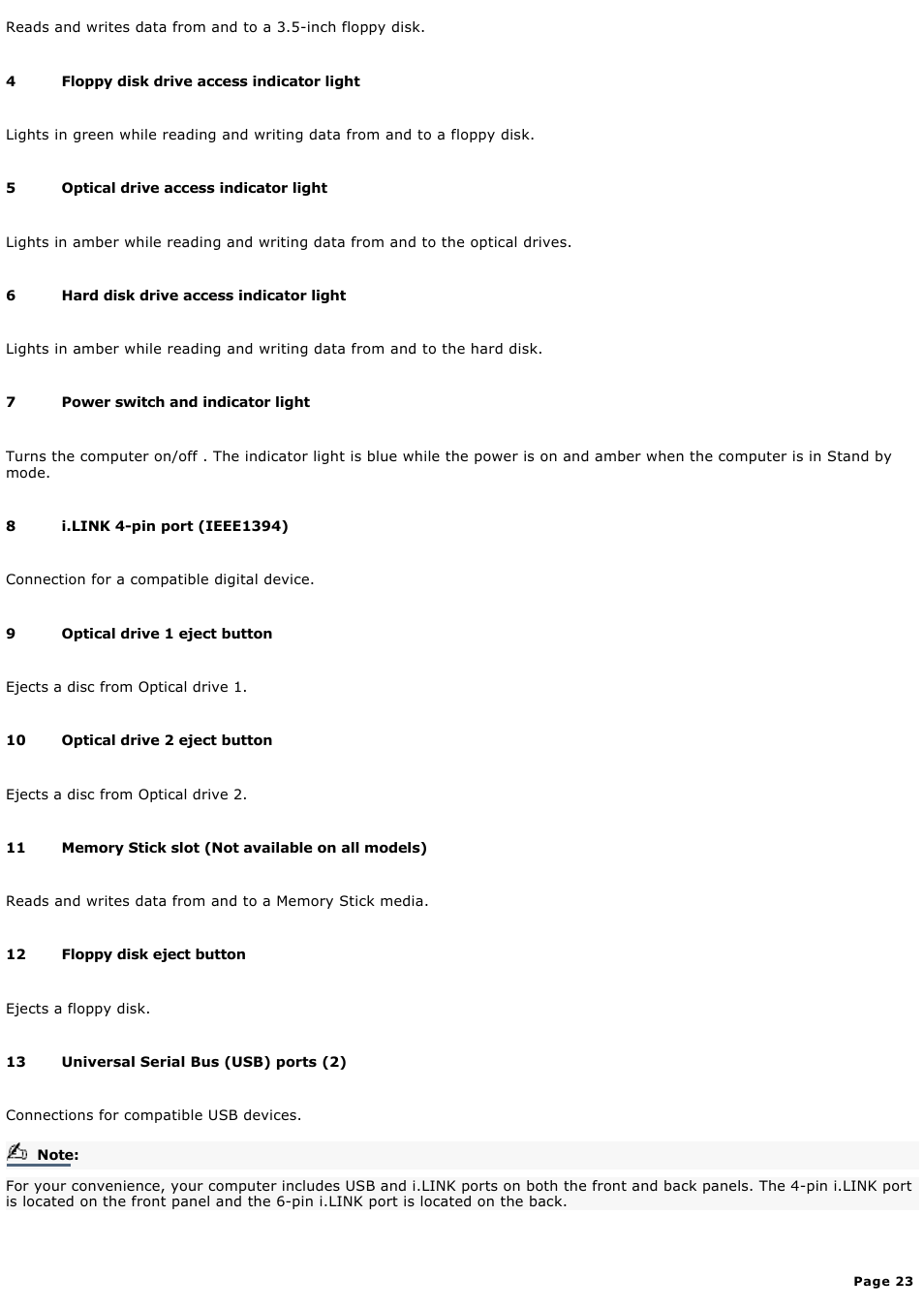 Sony PCV-RX570 User Manual | Page 23 / 115