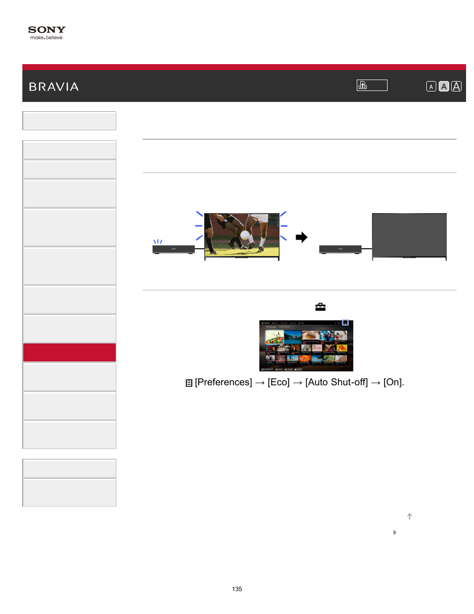 Turning the tv off by monitoring input signal | Sony KDL-70X830B User Manual | Page 141 / 256