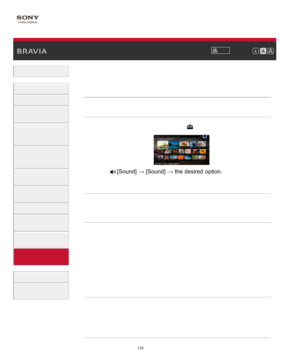 Sony KDL-70X830B User Manual | Page 176 / 256