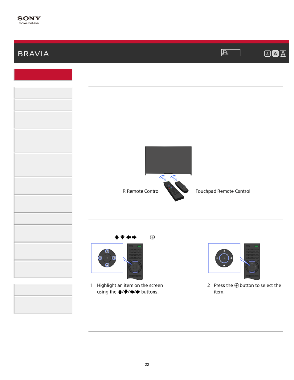 How to use remote | Sony KDL-70X830B User Manual | Page 28 / 256