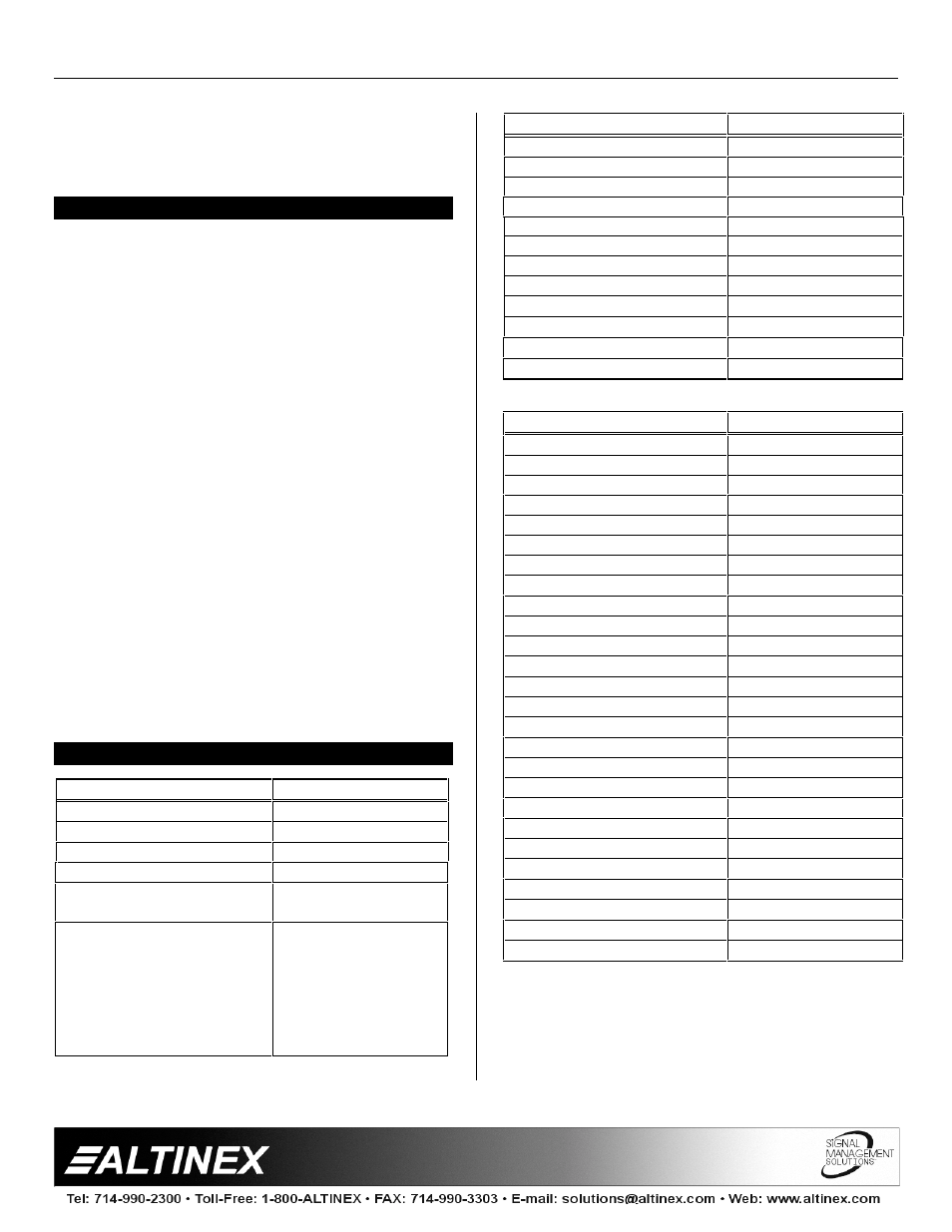 Distribution amplifiers | Altinex DA1222AT User Manual | Page 4 / 9