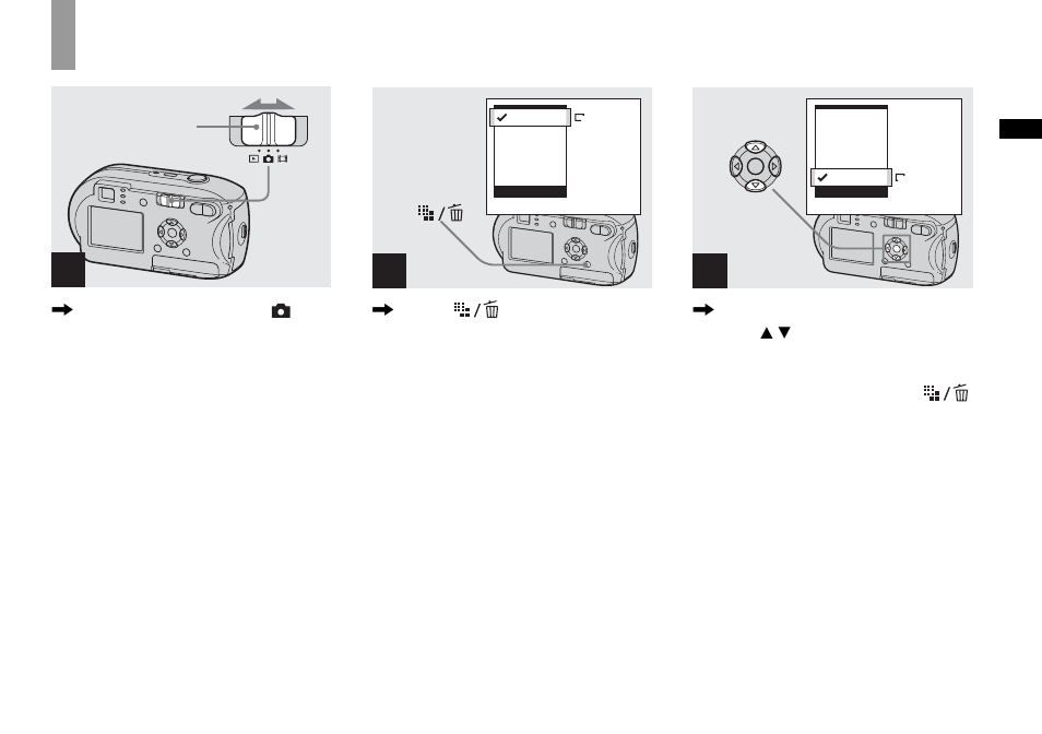 Setting the still image size | Sony DSC-P41 User Manual | Page 21 / 124