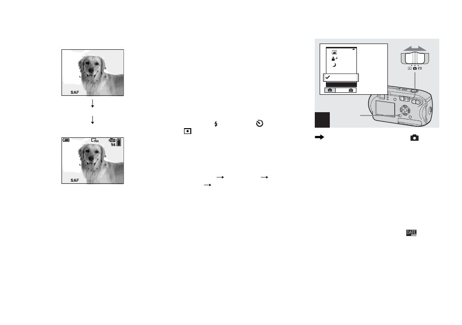 Inserting the date and time on a still image, Inserting the date and time on a still, Image | Sony DSC-P41 User Manual | Page 32 / 124