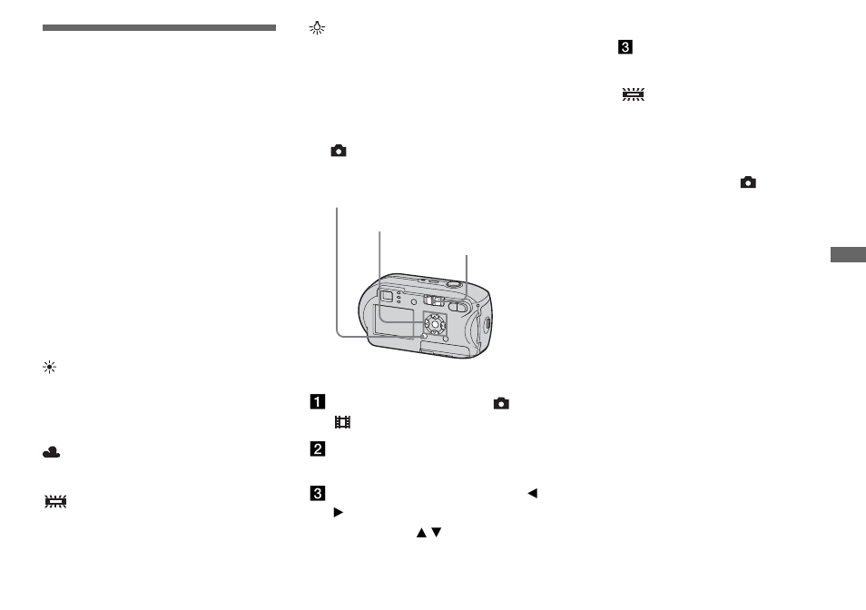 Adjusting color tones, Adjusting color tones – white balance | Sony DSC-P41 User Manual | Page 55 / 124