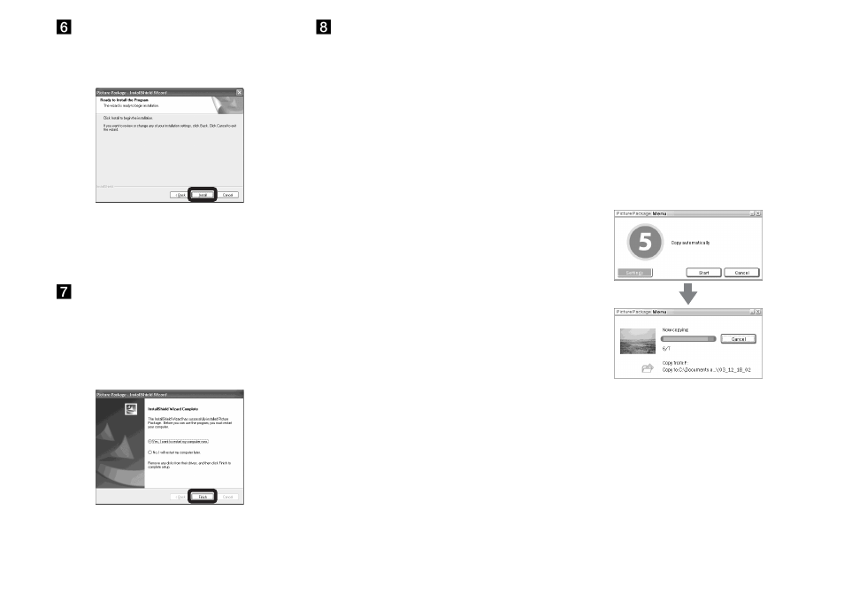 Copying images using “picture package | Sony DSC-P41 User Manual | Page 88 / 124