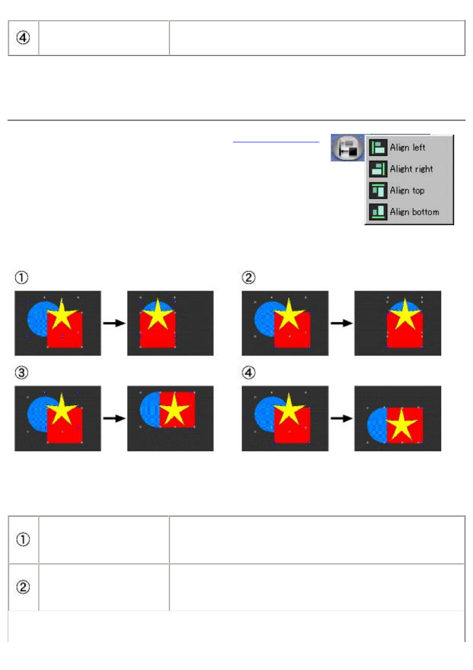 Aligning objects, Alignment | Sony CCD-TRV608 User Manual | Page 155 / 207
