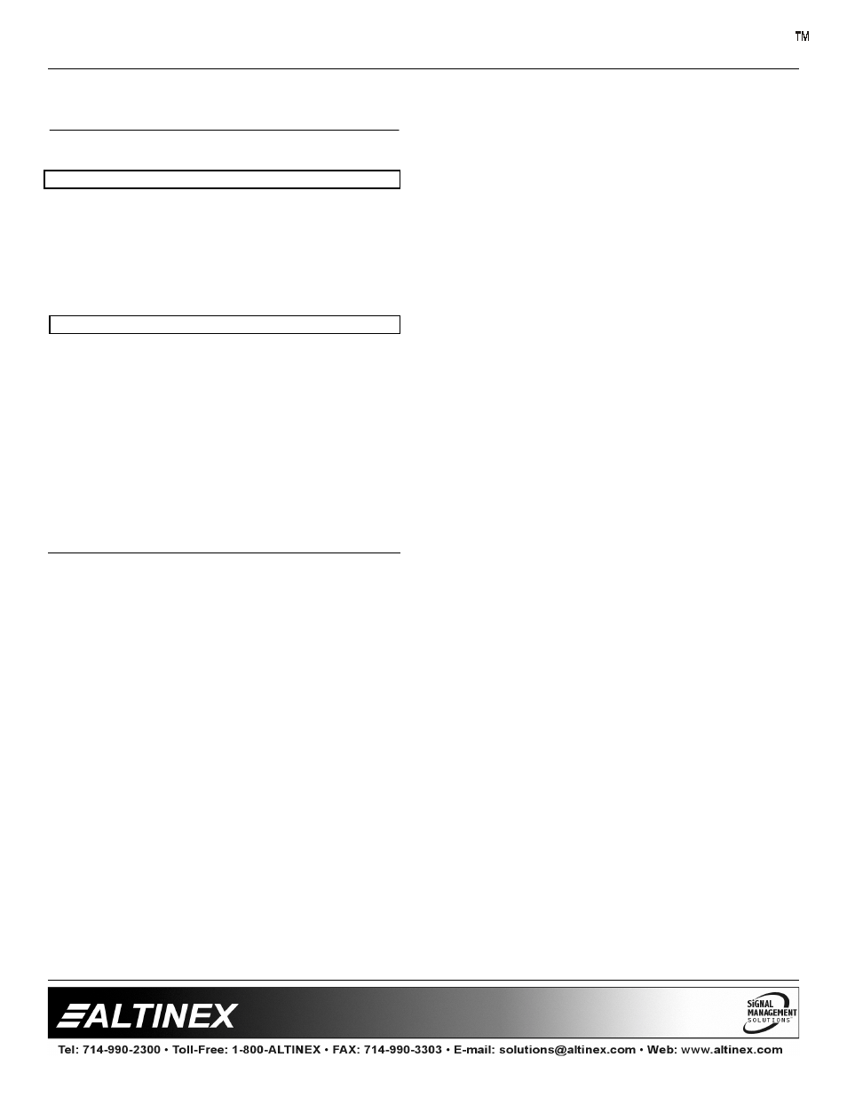 V-matrix | Altinex VM2218PS User Manual | Page 2 / 7